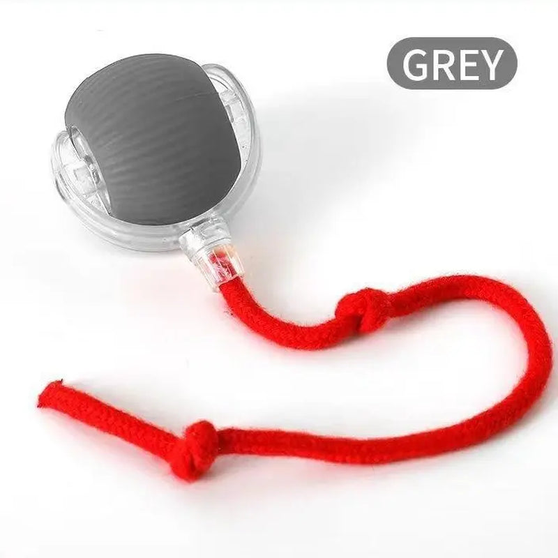 2026 New Smart Automatic Rolling Rubber Ball Cat Toy - USB Rechargeable, Light-Up, Quiet, Bite-Resistant, Wear-Resistant, Non-Toxic, Shatterproof, Plain, Adjustable Mode, Speedy Tail Moving, Universal Fit Interactive Pet Toy (Free Gift Included)