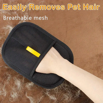 Yeewayveh Reusable Pet Hair Removal Gloves - Multi-Pack Static Fur Cleaning Mitts for Furniture, Bedding, Clothing, and Vehicles