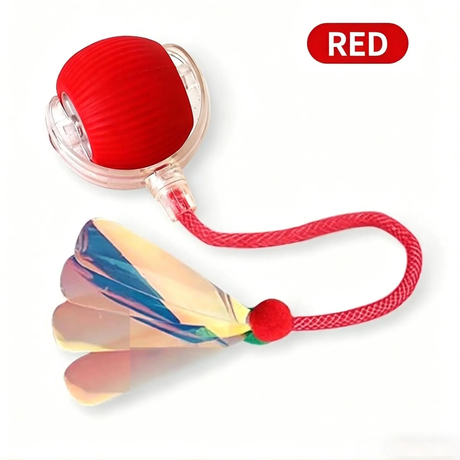 2026 New Smart Automatic Rolling Rubber Ball Cat Toy - USB Rechargeable, Light-Up, Quiet, Bite-Resistant, Wear-Resistant, Non-Toxic, Shatterproof, Plain, Adjustable Mode, Speedy Tail Moving, Universal Fit Interactive Pet Toy (Free Gift Included)