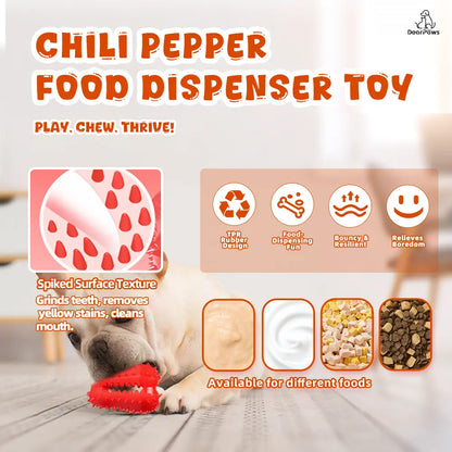 Dearpaws 3-in-1 Interactive Pet Feeding Set for Cats and Dogs - Includes Little Yellow Duck Food Dispenser, Chili Pepper Leaker Toy, and Silicone Slow Feeder Licking Bowl for Healthy Eating