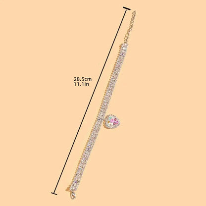Heart Shaped Artificial Diamond Pet Collar, Aesthetic Cute Cat Collar, Cat and Dog Accessory