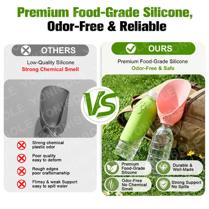 Portable Dog Water Bottle | Foldable Pet Water Bottle with Drinking- Dog Travel Water Dispenser, Dog Stuff Accessories Items, Walking and Hiking, Dealsforyoudays