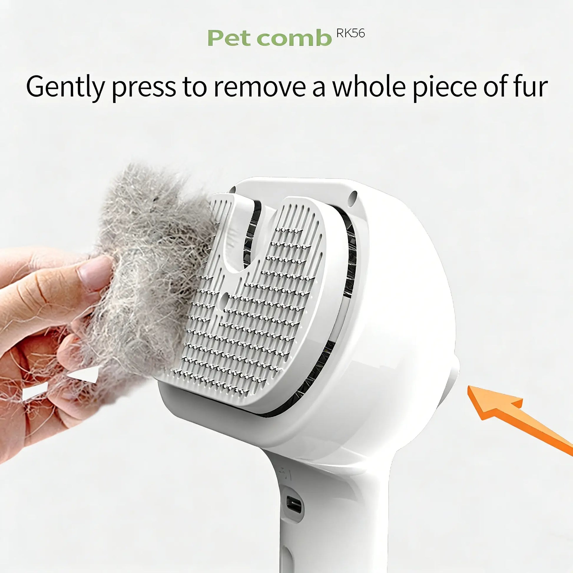 Pecute Pet Spray Hair Removal Brush for Cat/Dog – Deshedding & Grooming Tool, One Button Hair Removal