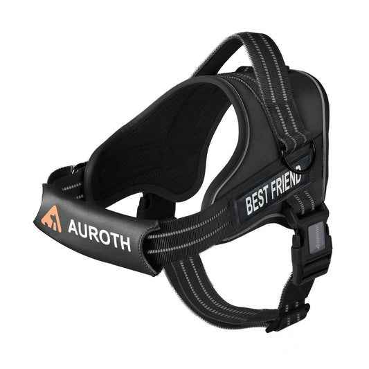 【#Summersale】No Pull Dog Harness Straps, Safety Harnesses for Dogs – Soft Padded Service Vest, Reflective, Adjustable, Easy on & off – Ideal for Walking & Training, Fits Small, Medium & Large Dogs