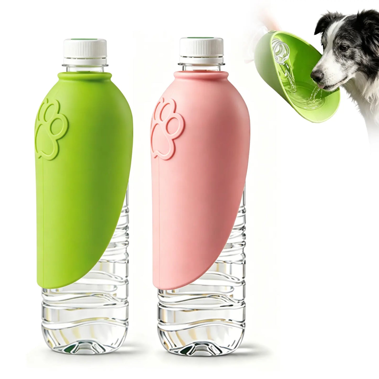 Portable Dog Water Bottle | Foldable Pet Water Bottle with Drinking- Dog Travel Water Dispenser, Dog Stuff Accessories Items, Walking and Hiking, Dealsforyoudays