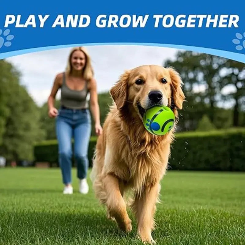 Pet Sound Toy Ball, Silicone Dog Treats Dispenser Ball, Interactive Dog Training Ball, Interactive Pet Chew Toys, Fun Indoor and Outdoor Dog Toy, Durable Chew