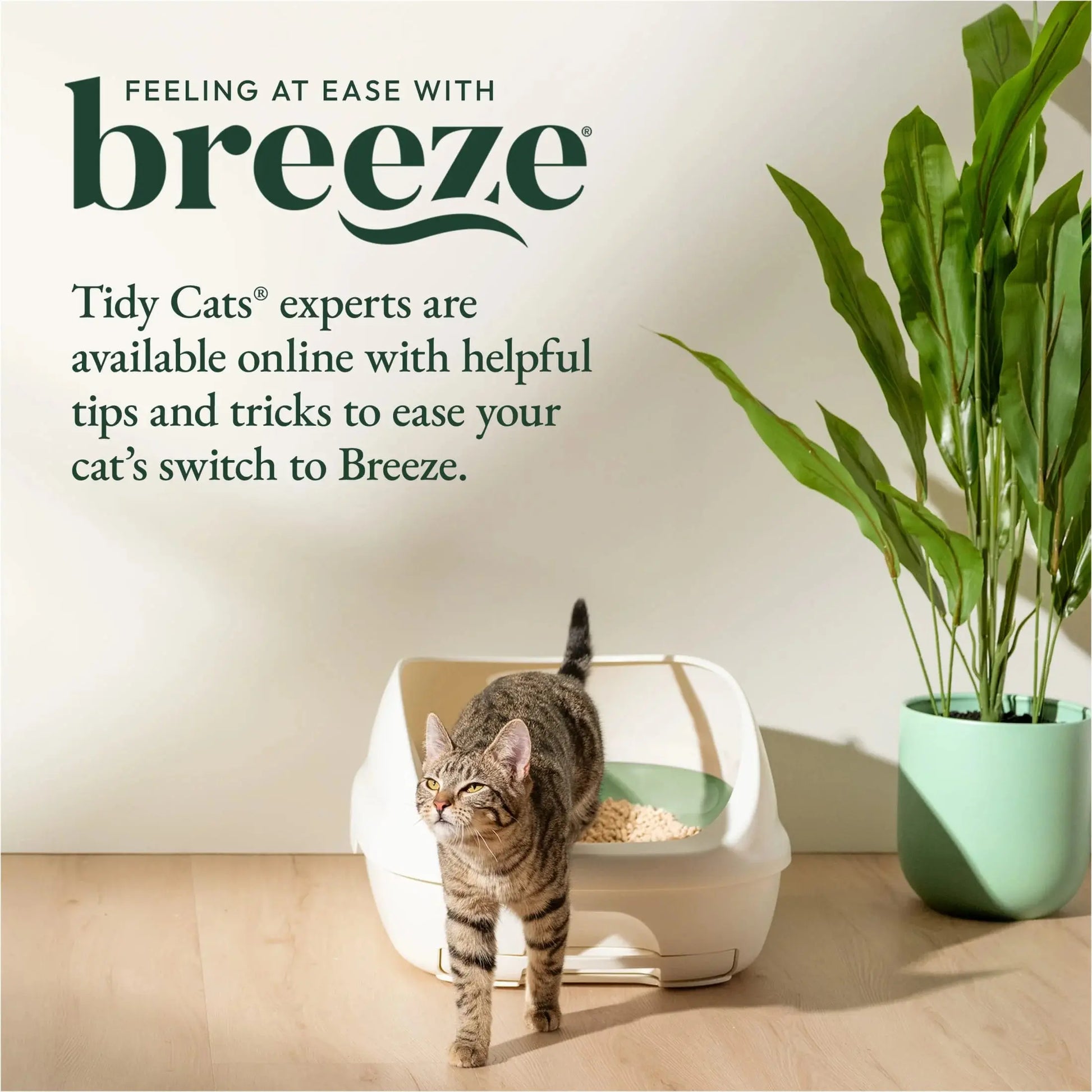 Purina Breeze Cat Litter Box System Kit with Pellet Cat Litter, Litter Box, and Litter Box Pads