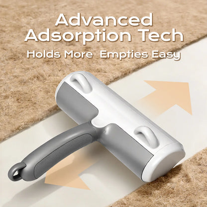 Bestgod Reusable Pet Hair Removal Roller - Eco-Friendly Advanced Static Adsorption Tool, Cost-Effective Deep Cleaning, Effortless Push-Pull for Dogs-Cats, Furniture-Carpet, Washable Large Dustbin, Adorable Design, Exclusive Bonus Pet Chew Toy, Easter Gift