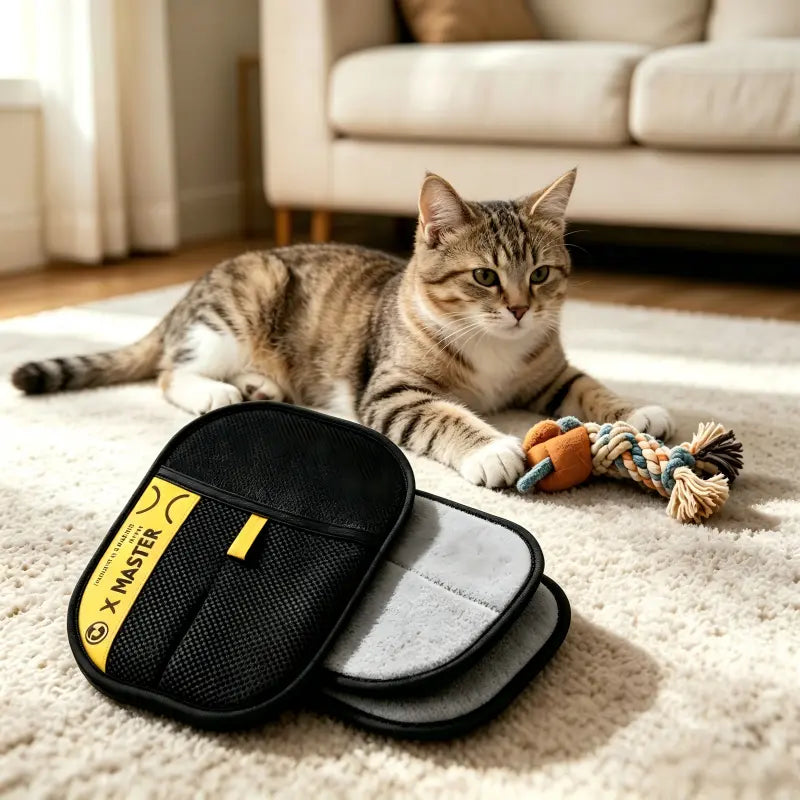 [Dealsforyoudays]Upgrade Pet Hair Remover Electrostatic Gloves-1Pcs,Reusable Pet Hair Removal Glove for Cats & Dogs, Premium Cat & Dog Hair Remover Mitt for Couch Furniture Carpet Car Seat, # Summervibes