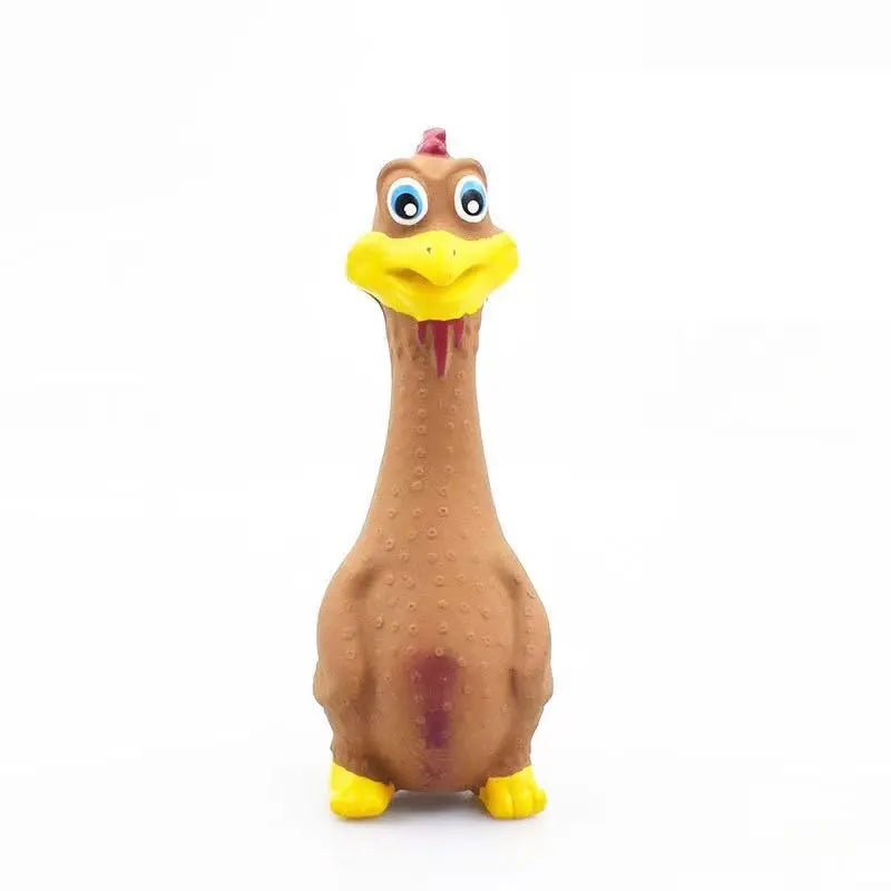 Durable Interactive Latex Dog Toy - Large Mouth Duck with Squeaker for Chewing and Play