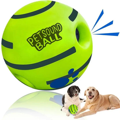 Pet Sound Toy Ball, Silicone Dog Treats Dispenser Ball, Interactive Dog Training Ball, Interactive Pet Chew Toys, Fun Indoor and Outdoor Dog Toy, Durable Chew