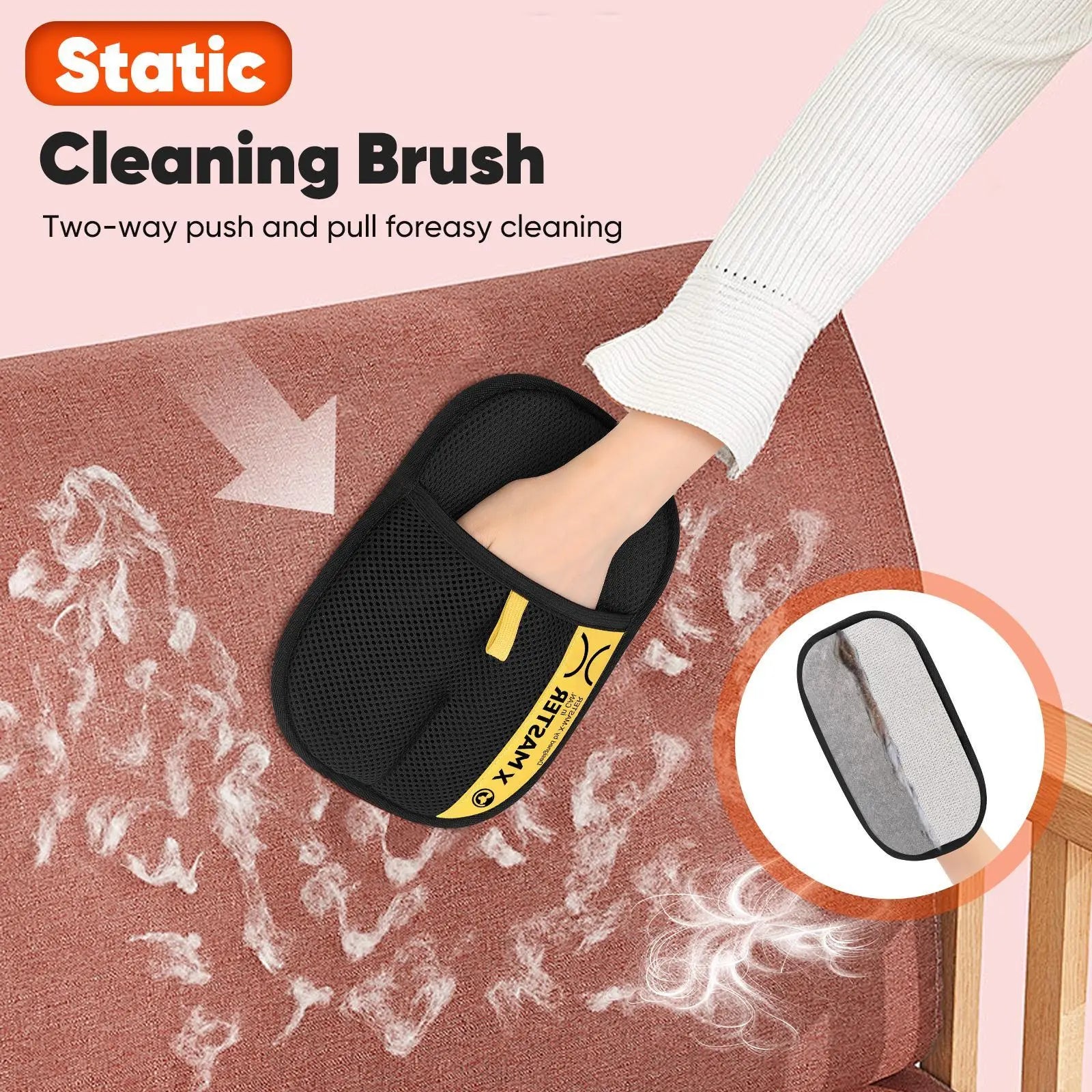 [Dealsforyoudays]Upgrade Pet Hair Remover Electrostatic Gloves-1Pcs,Reusable Pet Hair Removal Glove for Cats & Dogs, Premium Cat & Dog Hair Remover Mitt for Couch Furniture Carpet Car Seat, # Summervibes