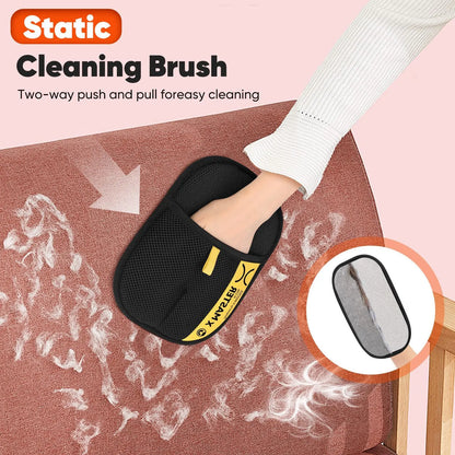 [Dealsforyoudays]Upgrade Pet Hair Remover Electrostatic Gloves-1Pcs,Reusable Pet Hair Removal Glove for Cats & Dogs, Premium Cat & Dog Hair Remover Mitt for Couch Furniture Carpet Car Seat, # Summervibes