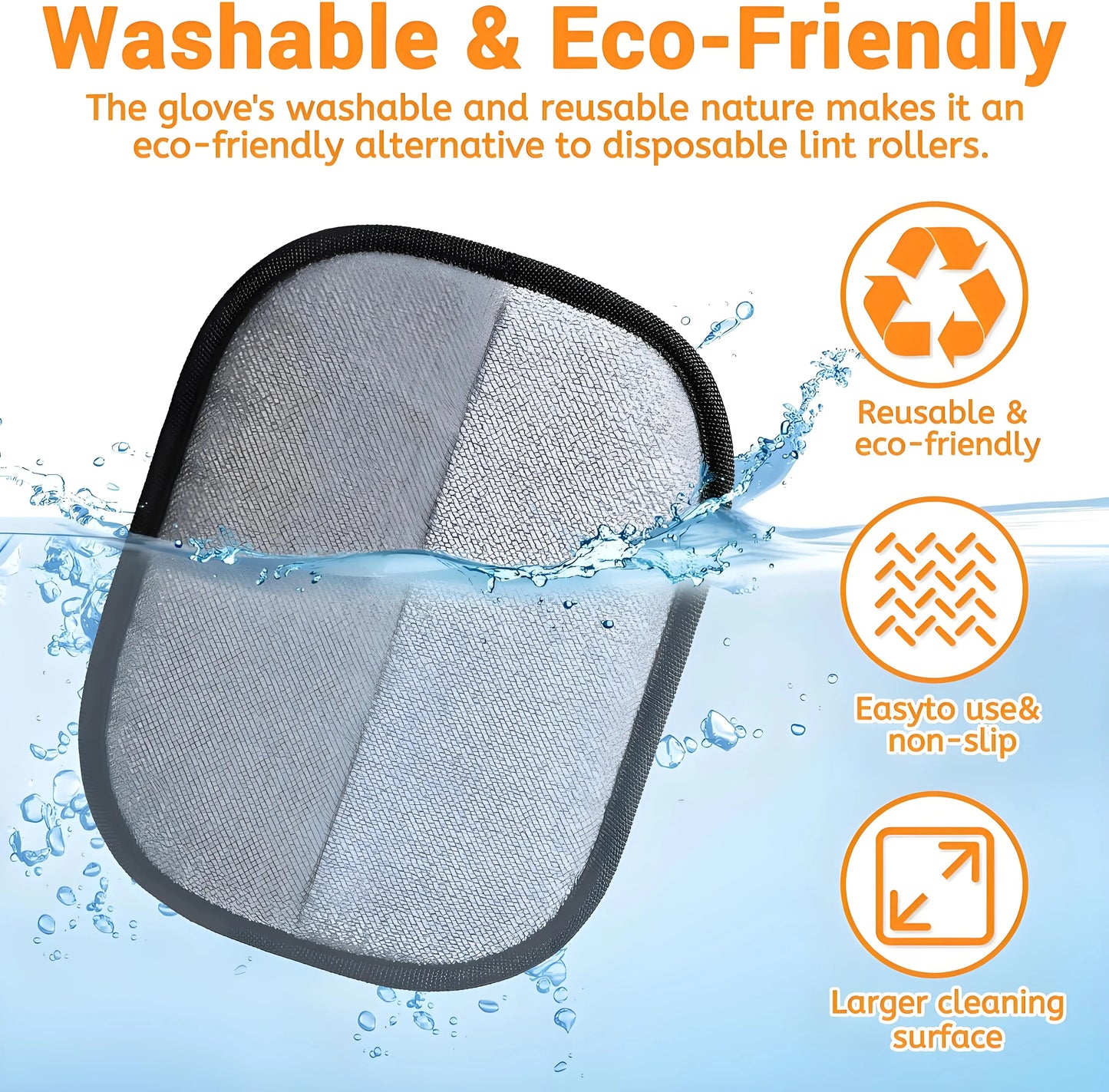 Yeewayveh Reusable Pet Hair Removal Gloves - Multi-Pack Static Fur Cleaning Mitts for Furniture, Bedding, Clothing, and Vehicles