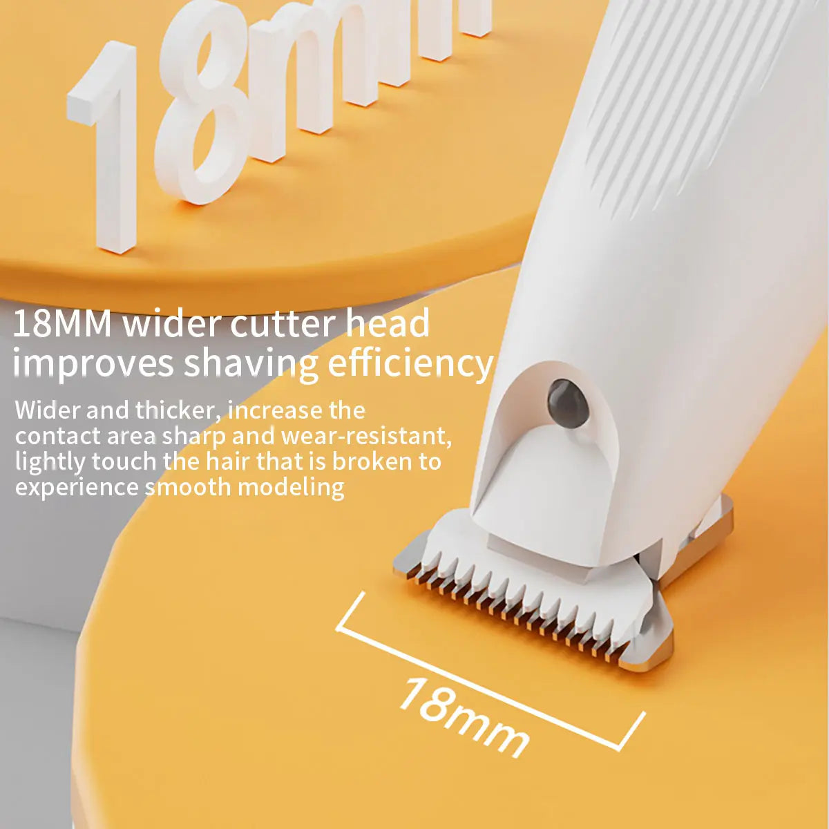 Professional Dog Grooming Clippers and Nail Grinder Trimmer Kit, Rechargeable Cordless, Low Noise, Suitable for Cats and Dogs (White)