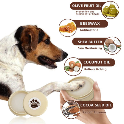 Petpawcare Dog Paw Cleaner 5 Oz No Rinse Balm for Dry Cracked Paws & Nose with Microfiber Towel & Travel Bag for Dogs Cats