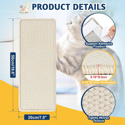 Door Protector for Cats - Eco-Friendly Scratch Mat for Door Frames, Furniture, and Couch Sides, Durable and Safe Solution for Indoor Cats