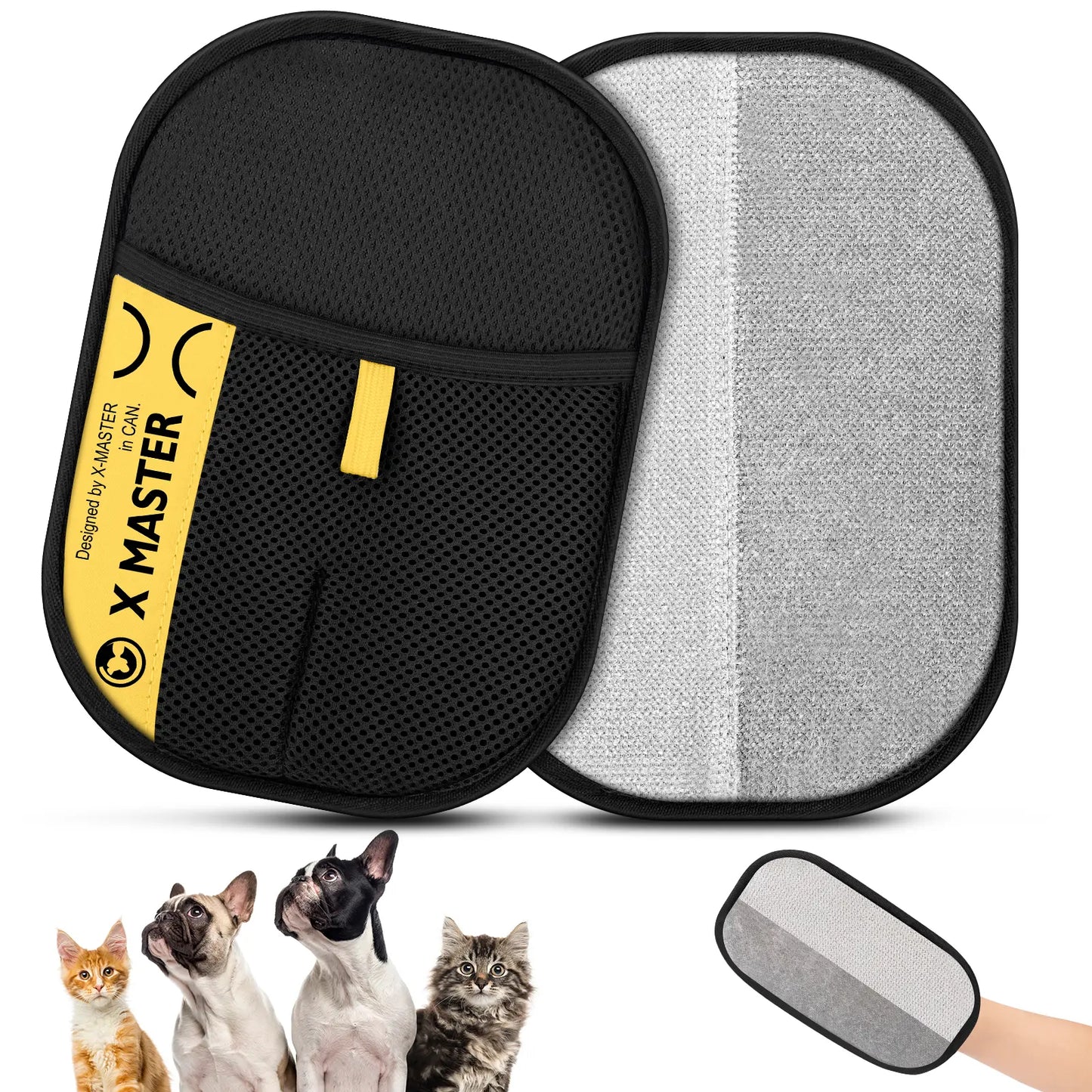 [Dealsforyoudays]Upgrade Pet Hair Remover Electrostatic Gloves-1Pcs,Reusable Pet Hair Removal Glove for Cats & Dogs, Premium Cat & Dog Hair Remover Mitt for Couch Furniture Carpet Car Seat, # Summervibes