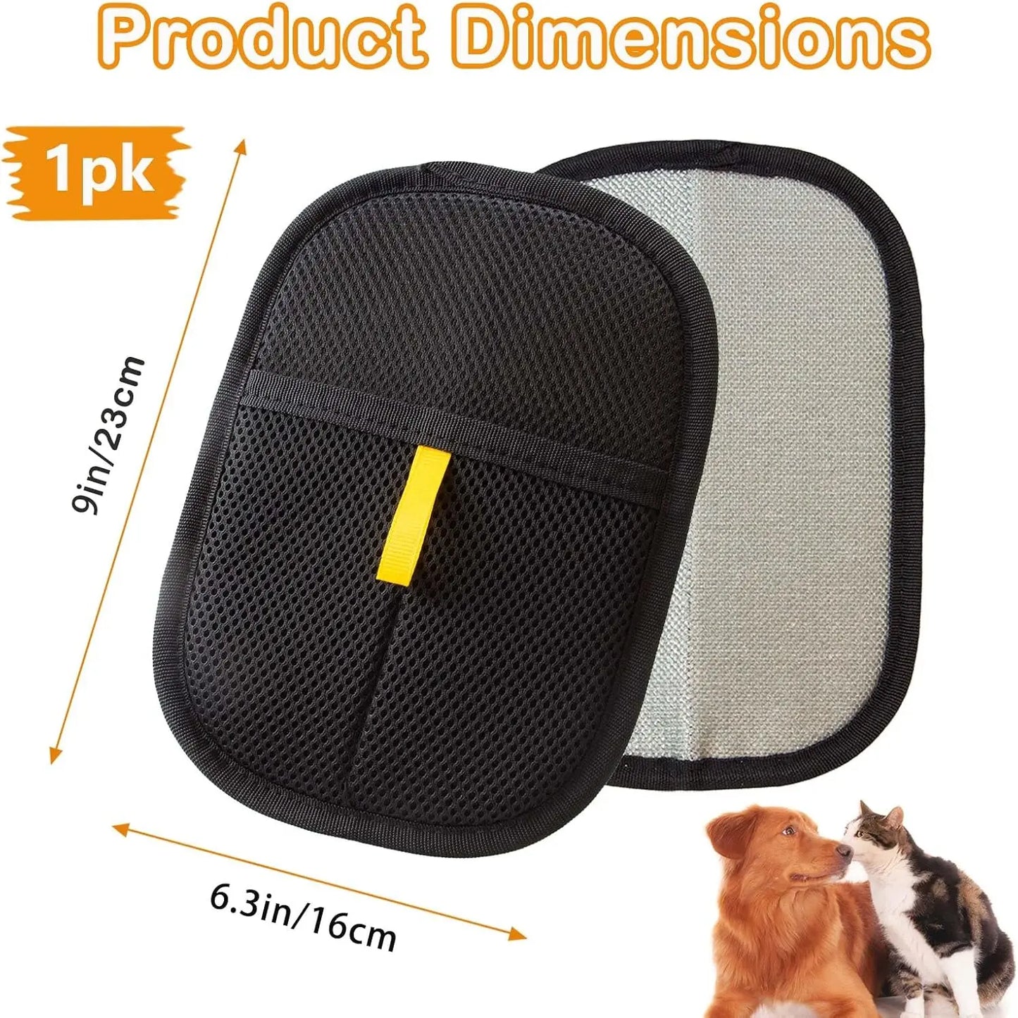 Yeewayveh Reusable Pet Hair Removal Gloves - Multi-Pack Static Fur Cleaning Mitts for Furniture, Bedding, Clothing, and Vehicles